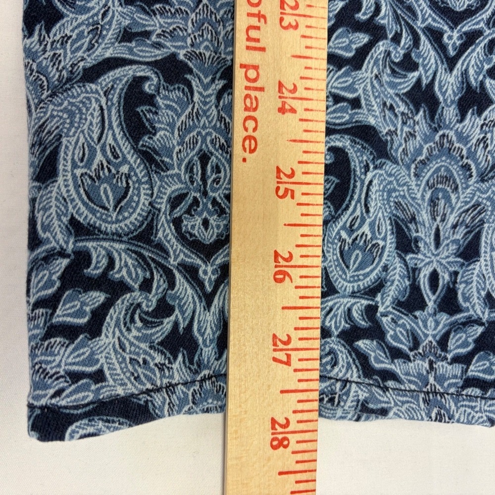 Chico's So Slimming Girlfriend Ankle Pants Paisley Bohemian Stretch Size 0 - Picture 11 of 12